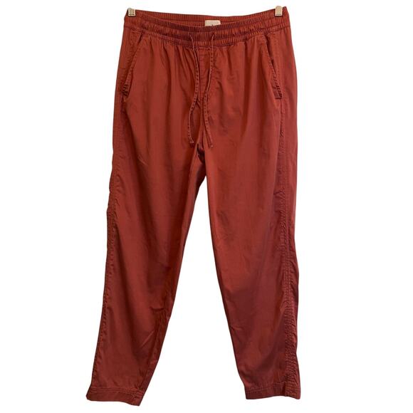 LOFT Lou & Grey Pull-on Terra Cotta Jogger Cotton Pants Elastic Waist | S - Picture 1 of 5